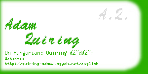 adam quiring business card